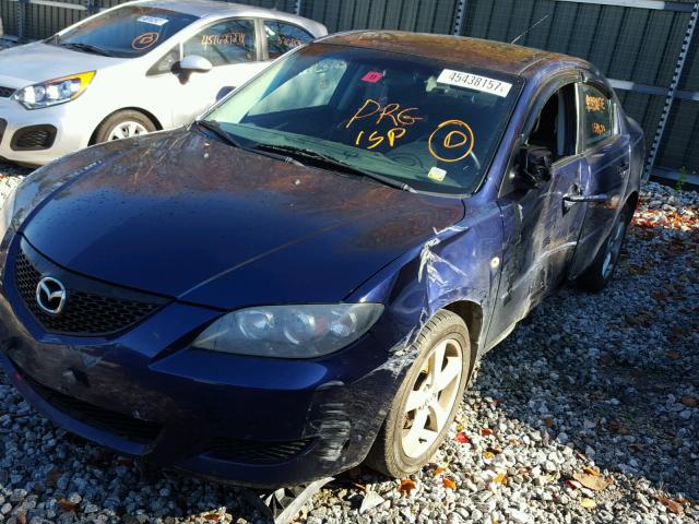 JM1BK32G361422989 - 2006 MAZDA 3 I BLUE photo 2