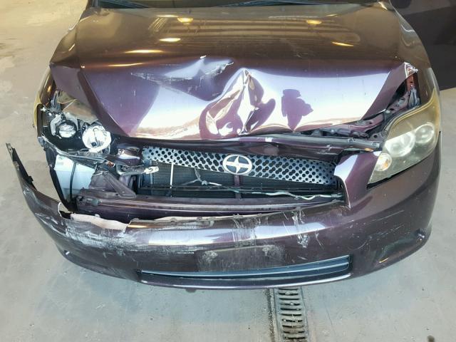 JTKDE167680251932 - 2008 TOYOTA SCION TC PURPLE photo 7