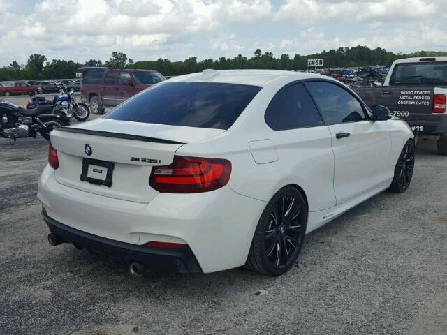 WBA1J7C51FV289061 - 2015 BMW M235I WHITE photo 4