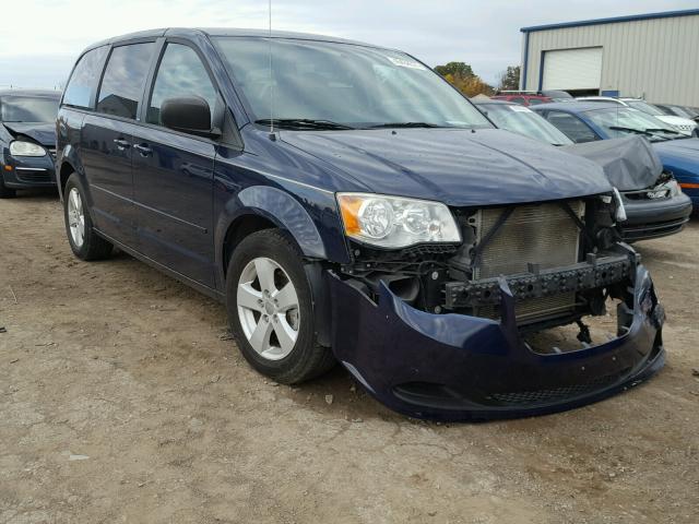 2C4RDGBG7DR763580 - 2013 DODGE GRAND CARA BLUE photo 1