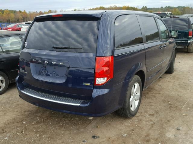 2C4RDGBG7DR763580 - 2013 DODGE GRAND CARA BLUE photo 4