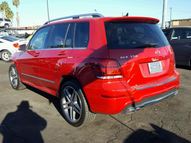 WDCGG5HB2FG419197 - 2015 MERCEDES-BENZ GLK 350 RED photo 3