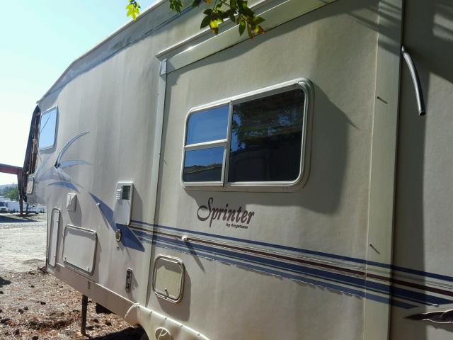 4YDF2622121203219 - 2002 KEYSTONE SPRINTER თეთრი ფოტო 3