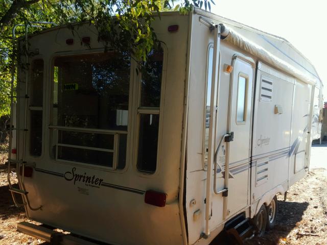 4YDF2622121203219 - 2002 KEYSTONE SPRINTER თეთრი ფოტო 4