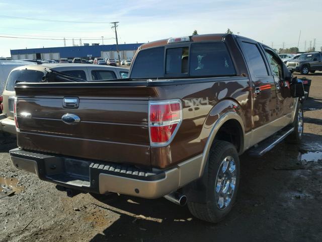 1FTFW1ET8CFC01499 - 2012 FORD F150 SUPER BROWN photo 4