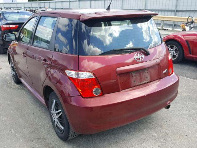 JTKKT624560164459 - 2006 TOYOTA SCION XA ბურგუნდია ფოტო 3