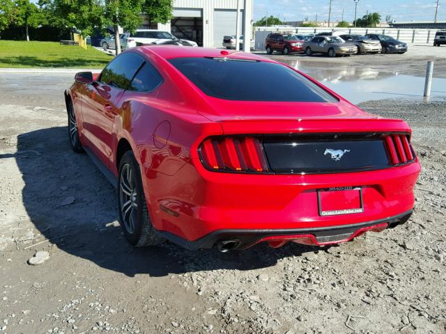 1FA6P8TH6G5292830 - 2016 FORD MUSTANG RED photo 3