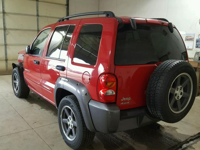 1J4GL48KX3W677622 - 2003 JEEP LIBERTY SP RED photo 3