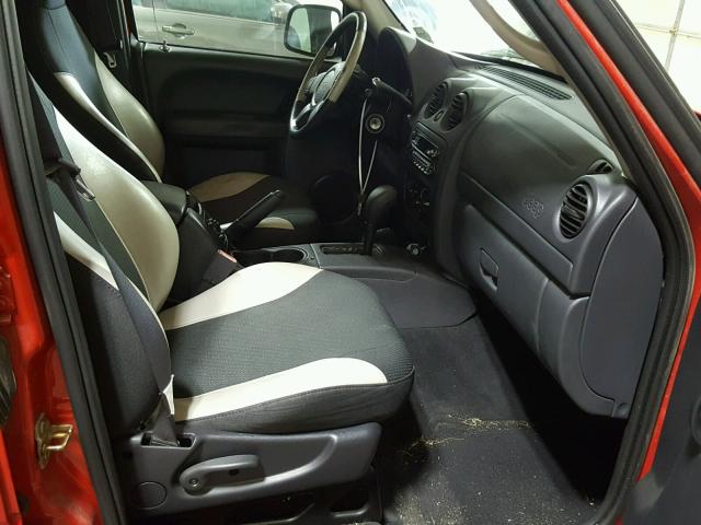 1J4GL48KX3W677622 - 2003 JEEP LIBERTY SP RED photo 5