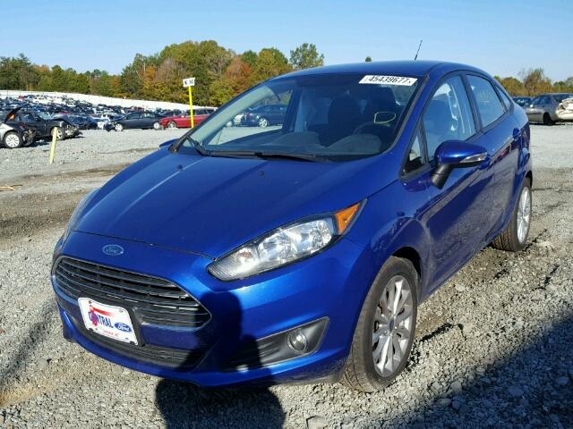 3FADP4BJ4EM150892 - 2014 FORD FIESTA SE BLUE photo 2