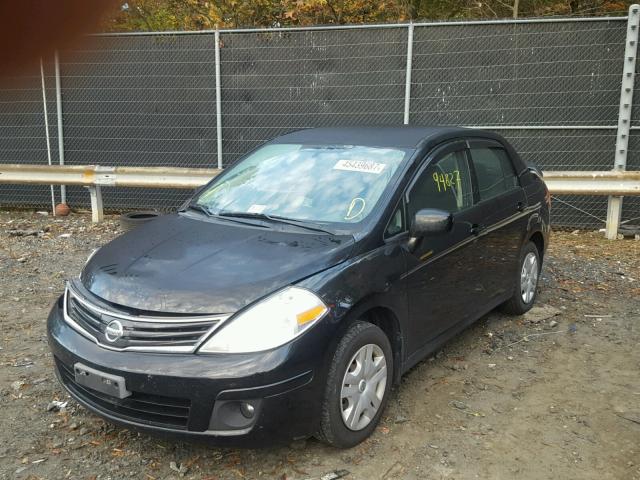 3N1BC1AP6BL395831 - 2011 NISSAN VERSA S BLACK photo 2