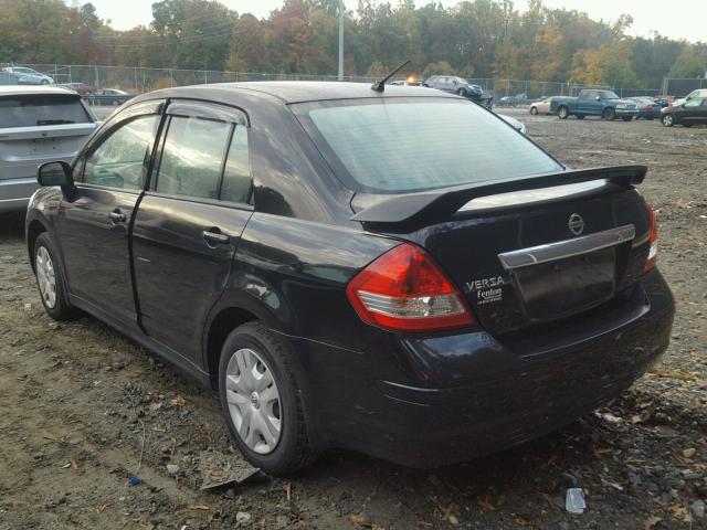 3N1BC1AP6BL395831 - 2011 NISSAN VERSA S BLACK photo 3