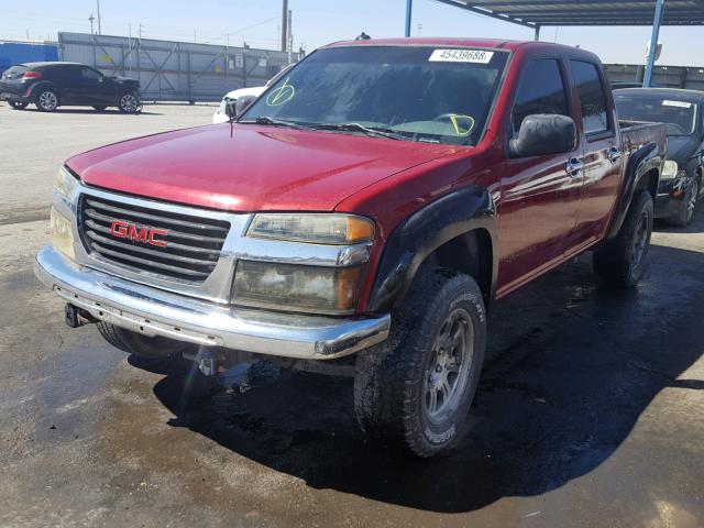 1GTDS136858174327 - 2005 GMC CANYON RED photo 2