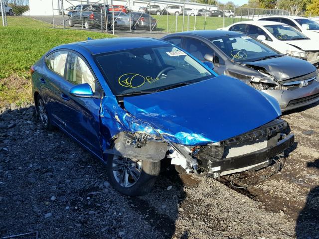 5NPD84LF3HH130483 - 2017 HYUNDAI ELANTRA SE BLUE photo 1