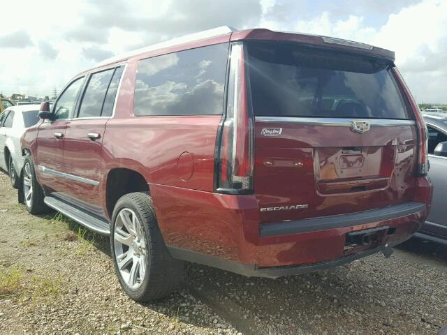 1GYS3HKJ4HR142454 - 2017 CADILLAC ESCALADE E RED photo 3
