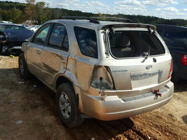 KNDJC733265645240 - 2006 KIA SORENTO EX BROWN photo 3