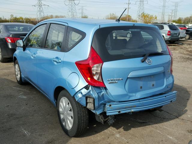 3N1CE2CP2EL370737 - 2014 NISSAN VERSA NOTE BLUE photo 3