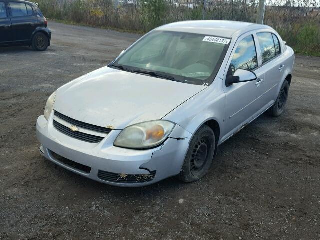 1G1AL55F877280461 - 2007 CHEVROLET COBALT LT SILVER photo 2