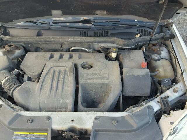 1G1AL55F877280461 - 2007 CHEVROLET COBALT LT SILVER photo 7