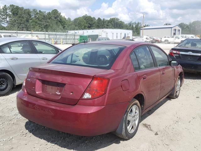 1G8AJ55F97Z112565 - 2007 SATURN ION LEVEL BURGUNDY photo 4