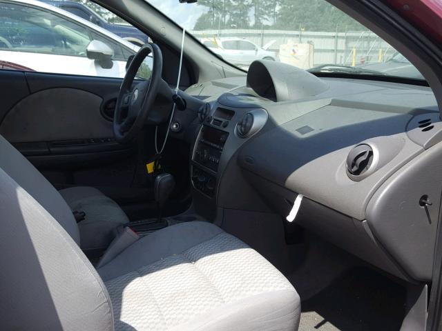 1G8AJ55F97Z112565 - 2007 SATURN ION LEVEL BURGUNDY photo 5