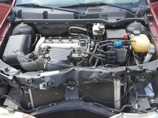 1G8AJ55F97Z112565 - 2007 SATURN ION LEVEL BURGUNDY photo 7