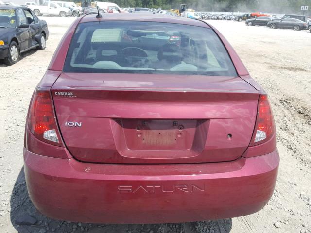 1G8AJ55F97Z112565 - 2007 SATURN ION LEVEL BURGUNDY photo 9