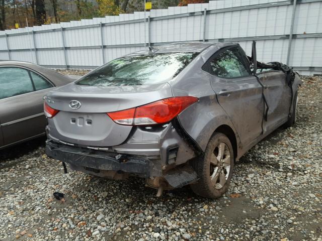 KMHDH4AEXBU099445 - 2011 HYUNDAI ELANTRA GL GRAY photo 4