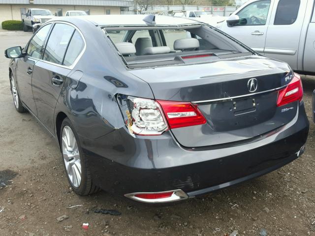 JH4KC2F9XHC000131 - 2017 ACURA RLX SPORT GRAY photo 3