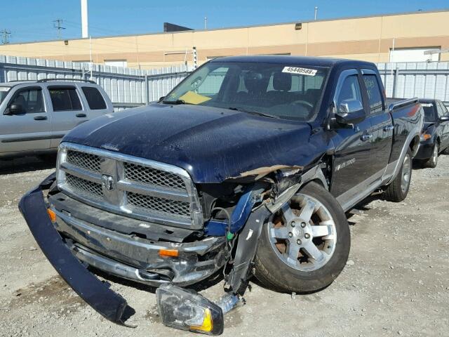 1C6RD7JT6CS206372 - 2012 DODGE RAM 1500 L BLUE photo 2