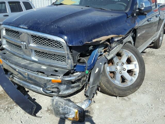 1C6RD7JT6CS206372 - 2012 DODGE RAM 1500 L BLUE photo 9