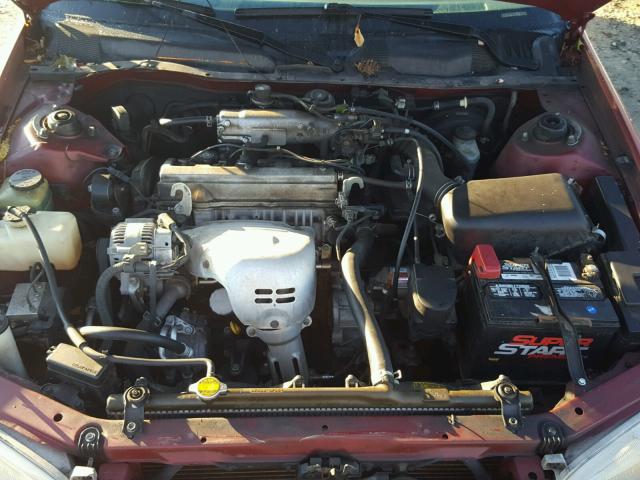 JT2BG22K0V0094718 - 1997 TOYOTA CAMRY LE მუქწითელი ფოტო 7