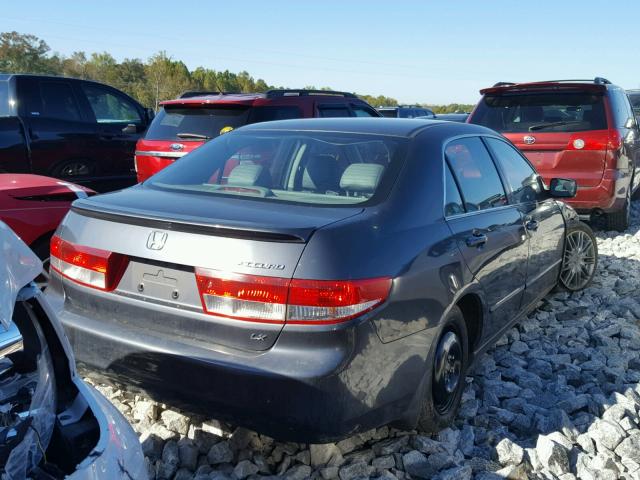 3HGCM56334G705863 - 2004 HONDA ACCORD LX GRAY photo 4