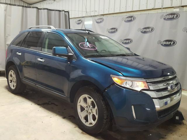 2FMDK3JCXBBA03426 - 2011 FORD EDGE SEL TURQUOISE photo 1