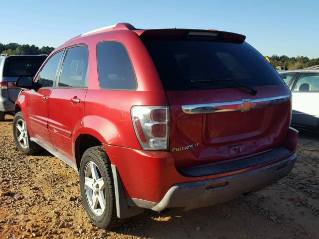 2CNDL63F356053992 - 2005 CHEVROLET EQUINOX LT RED photo 3