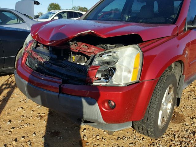 2CNDL63F356053992 - 2005 CHEVROLET EQUINOX LT RED photo 9