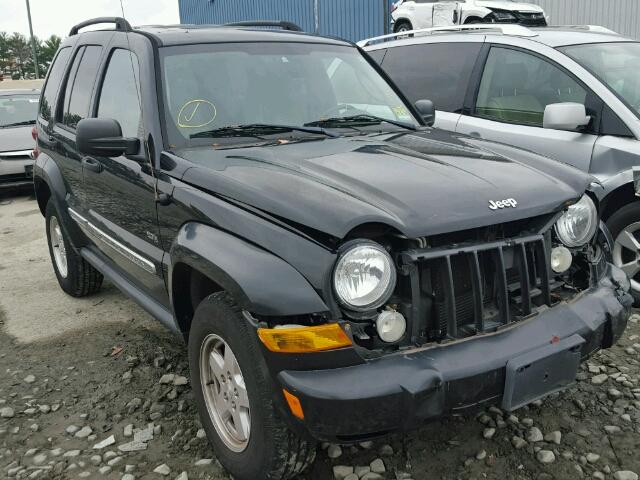 1J8GL48K26W226655 - 2006 JEEP LIBERTY SP BLACK photo 1