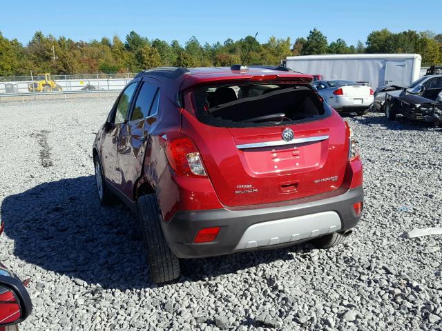 KL4CJFSB3FB064097 - 2015 BUICK ENCORE CON RED photo 3