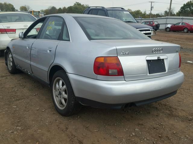 WAUED68D4WA003617 - 1998 AUDI A4 2.8 QUA SILVER photo 3