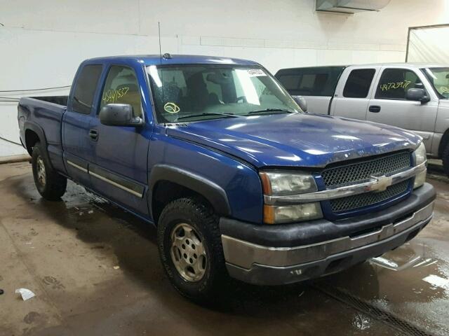 2GCEK19TX41301498 - 2004 CHEVROLET SILVERADO BLUE photo 1