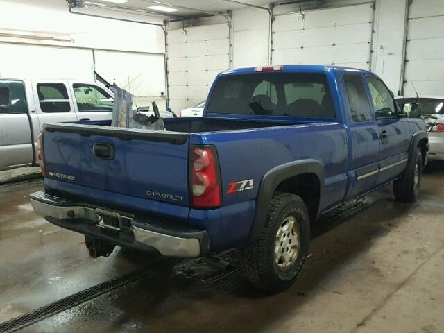 2GCEK19TX41301498 - 2004 CHEVROLET SILVERADO BLUE photo 4