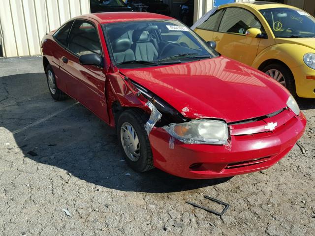 1G1JC12F337273733 - 2003 CHEVROLET CAVALIER RED photo 1