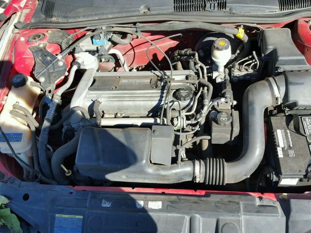 1G1JC12F337273733 - 2003 CHEVROLET CAVALIER RED photo 7