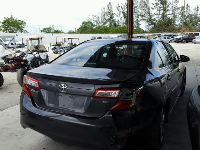 4T1BF1FK3DU643328 - 2013 TOYOTA CAMRY L GRAY photo 4