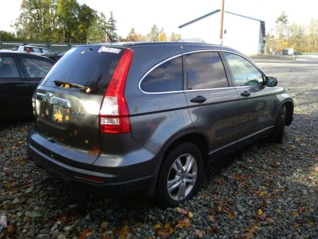 JHLRE4H56AC008008 - 2010 HONDA CR-V GRAY photo 4