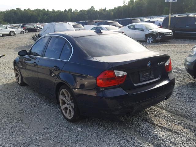 WBAVD53508A284621 - 2008 BMW 335 XI BLUE photo 3