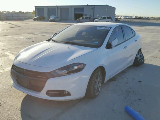 1C3CDFBB3ED907199 - 2014 DODGE DART SXT WHITE photo 2