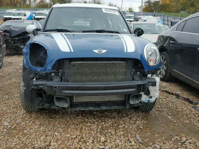 WMWZC5C53CWL63118 - 2012 MINI COOPER S C BLUE photo 9