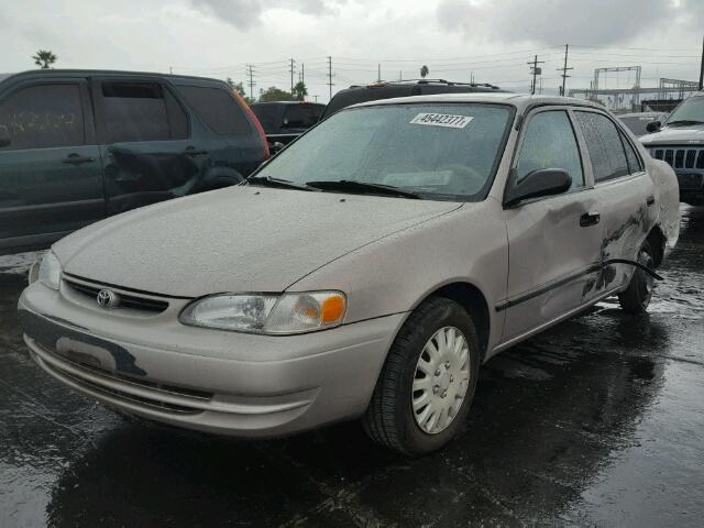 1NXBR12E0YZ384388 - 2000 TOYOTA COROLLA VE BEIGE photo 2