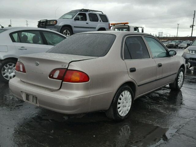 1NXBR12E0YZ384388 - 2000 TOYOTA COROLLA VE BEIGE photo 4